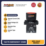 TAB Push Button XB2 EA42 Merah
