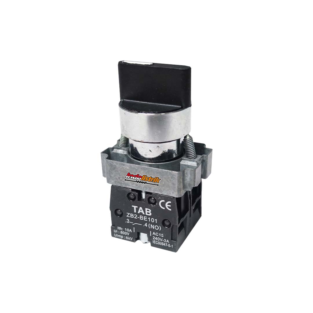 TAB Selector Switch 3posisi Stay-Put 22mm LAY5-BD33