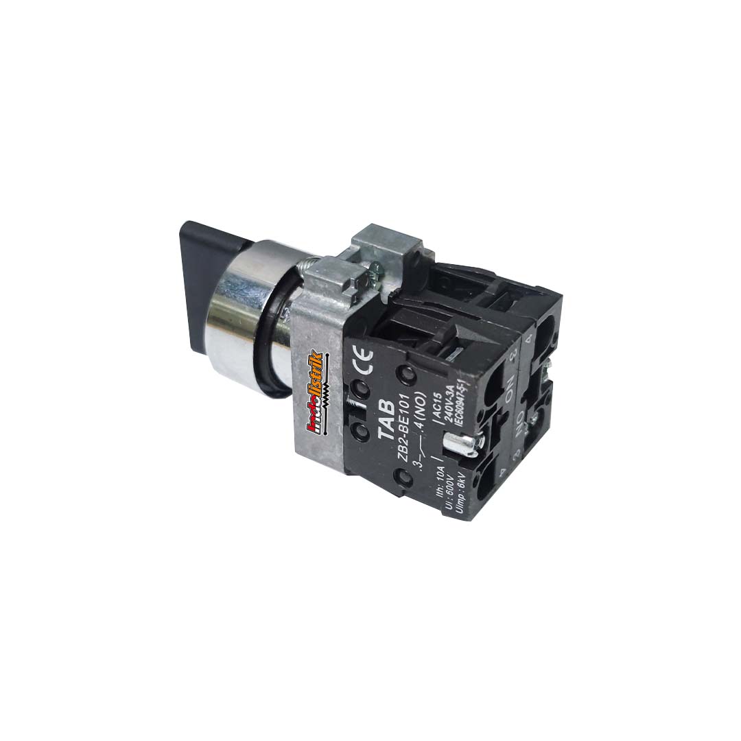 TAB Selector Switch 3posisi Stay-Put 22mm LAY5-BD33