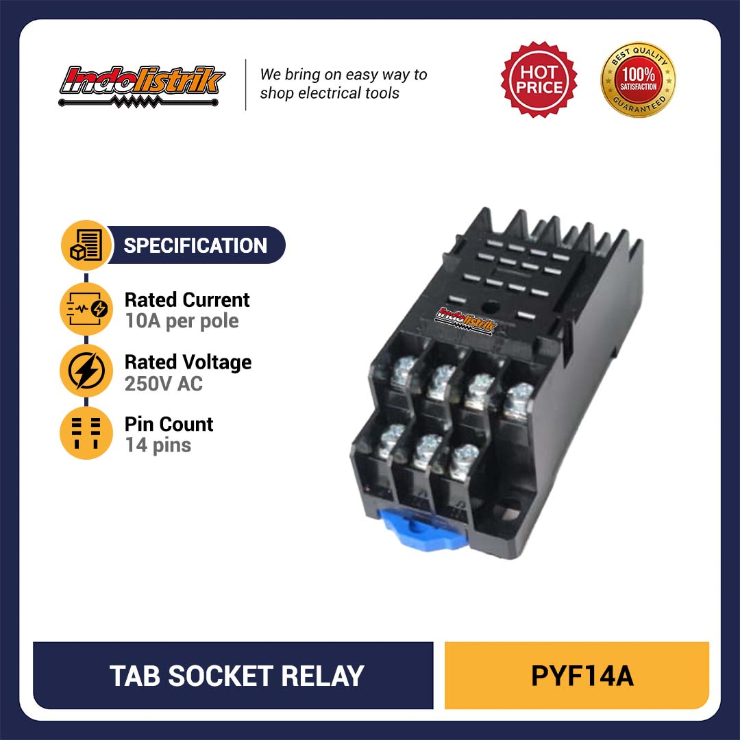 TAB Socket Relay PYF14A
