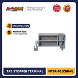 Stopper Terminal Block TAB INTBR-FG CBR-F End Clamp Rel DIN Panel Listrik