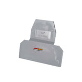 End Cover Terminal Block TAB D-UKK3/5 Penutup Terminal DIN Rail End Plate Aksesoris Panel Listrik Abu Abu