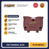 TAB Terminal Block TR 20 Coklat (model Kasuga)