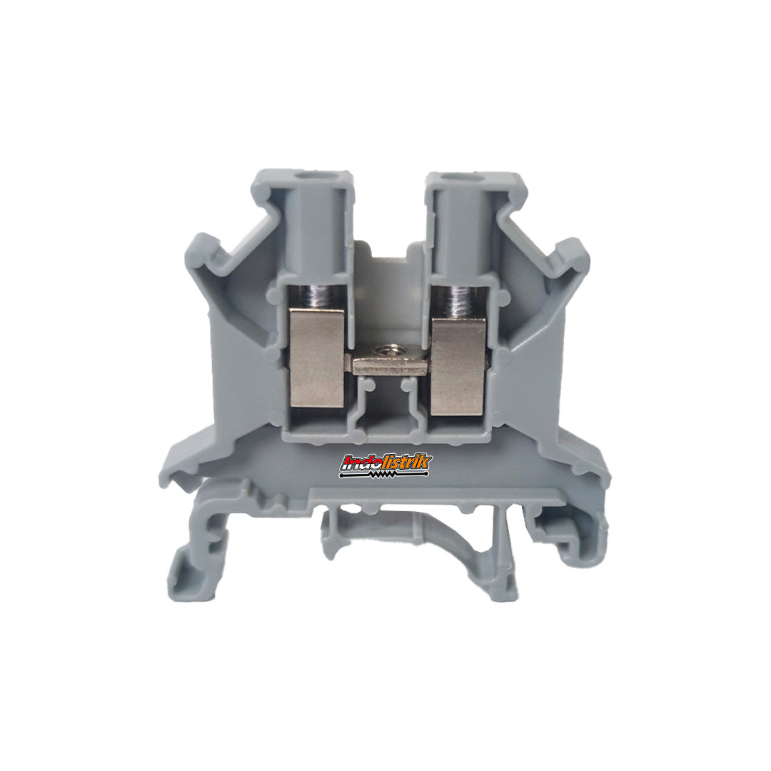 Terminal Block UK2.5B TAB Rel DIN Konektor Kabel Panel Listrik Abu Abu