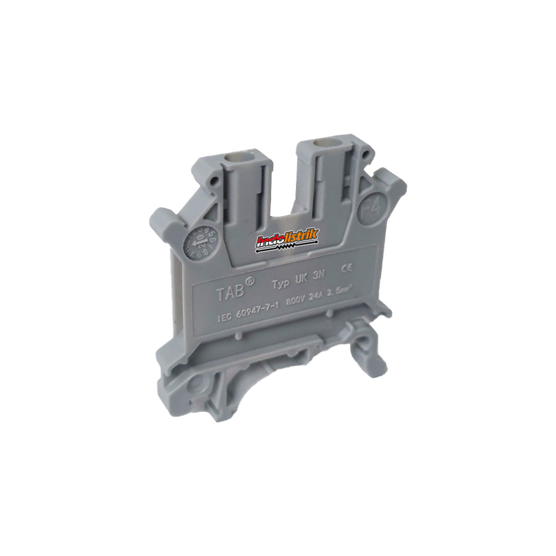 TAB Terminal Block UK 3N Abu-abu