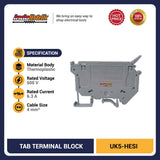 Terminal Block Sekring TAB UK5-HESI Fuse DIN Rail Panel
