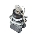 TAB Key-Selector Switch 3posisi Stay-Put 22mm LAY4-BG33
