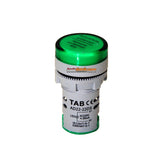 TAB Pilot Lamp LED 22mm AD22 (Abu) 22DS 220V AC Hijau