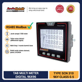 Power Multi Meter Digital LCD 3 Phase 96 x 96 SCN310 TAB