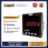 Voltmeter Digital LED 1 Phase AC 96 x 96 SCN312 TAB