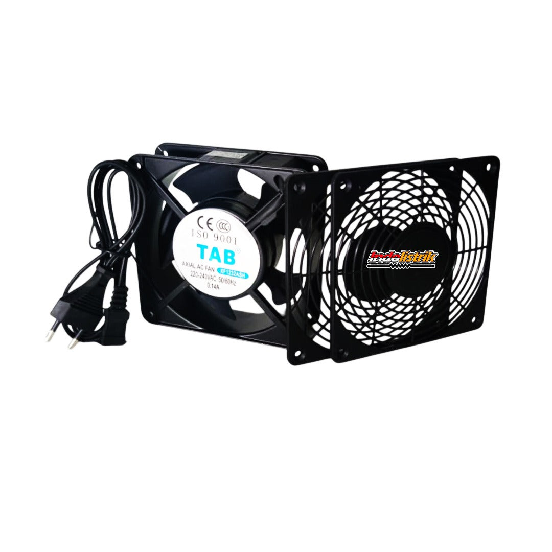 Fan Kipas Blower Cooling Axial XF1232ASH-ST 4 inch 220AC (segi empat) TAB