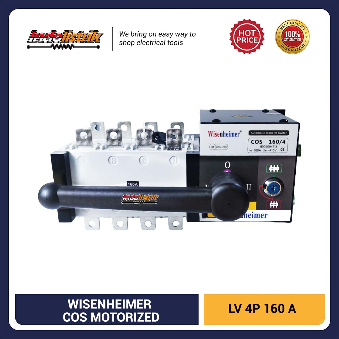 Wisenheimer Change Over Switch 4 Pole 160 Ampere COS Motorized Ohm Saklar