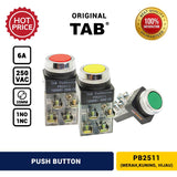TAB Push Button PB2511 Merah