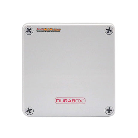 Durabox ABS Junction Box Plastik 125x125x75 mm Abu-abu + Base Plate