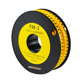 Nintoku Kabel Marker FM - 1 Angka 0 Oval Kuning