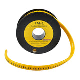 Nintoku Kabel Marker FM - 1 Huruf A Oval Kuning