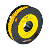 Nintoku Kabel Marker FM - 1 Huruf F Oval Kuning