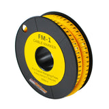 Nintoku Kabel Marker FM - 1 Huruf F Oval Kuning