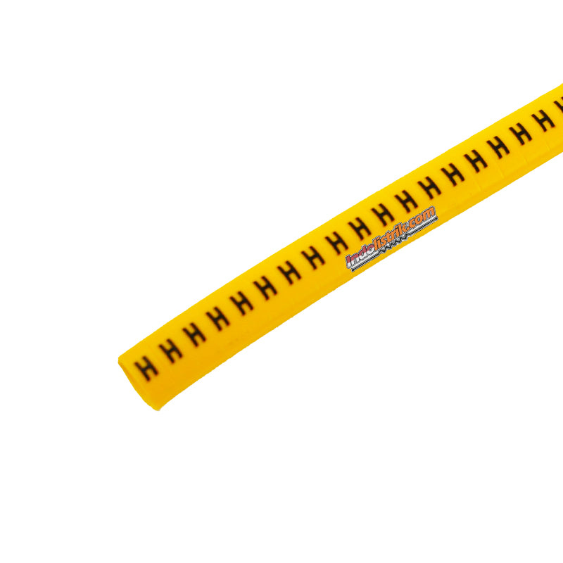 Nintoku Kabel Marker FM - 1 Huruf H Oval Kuning