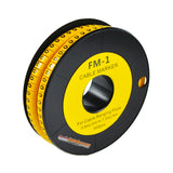 Nintoku Kabel Marker FM - 1 Huruf O Oval Kuning