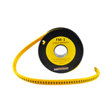 Nintoku Kabel Marker FM - 1 Huruf S Oval Kuning