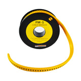 Nintoku Kabel Marker FM - 1 Huruf T Oval Kuning