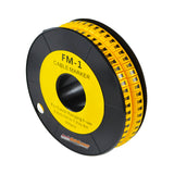 Nintoku Kabel Marker FM - 1 Huruf W Oval Kuning