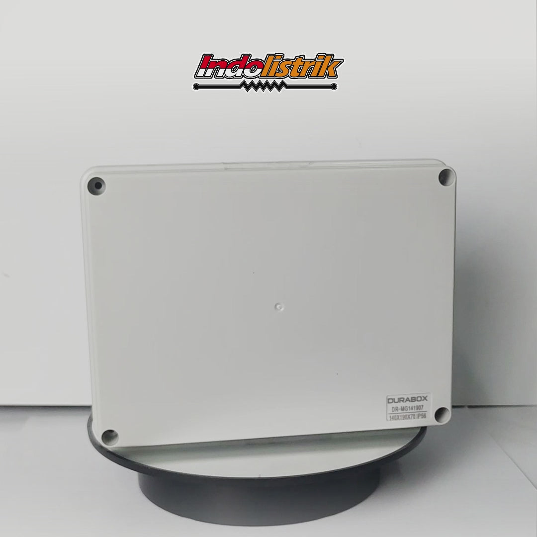 Durabox Junction Box ABS IP56 140x190x70mm Box Panel Listrik Waterproof Tahan Air