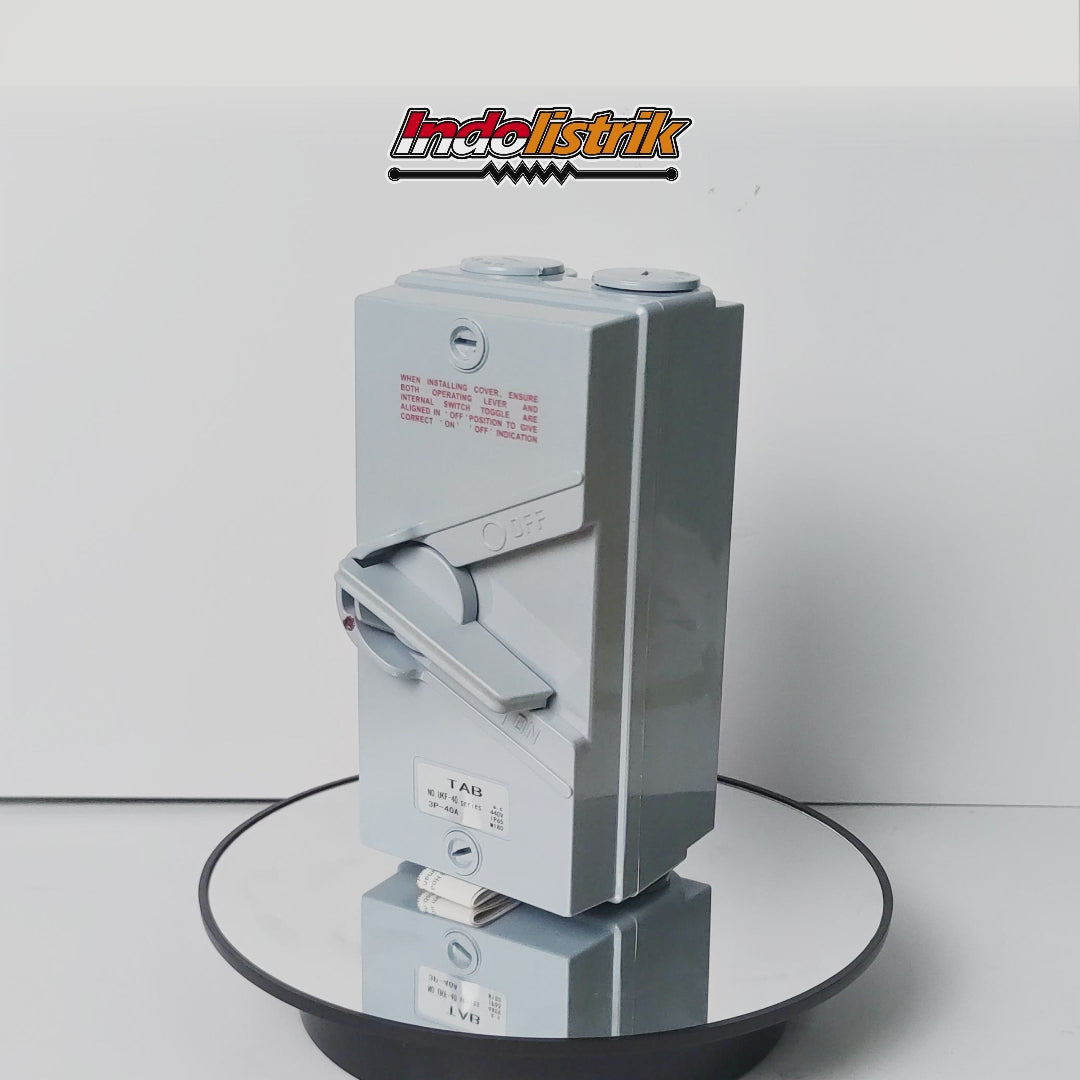 TAB Weatherproof Isolating Switch UKF-340 3 Pole 40A