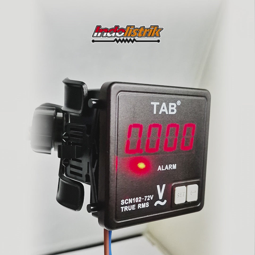 TAB Digital Voltmeter AC 0-500V 72x72mm Panel Meter True RMS SCN102-72V