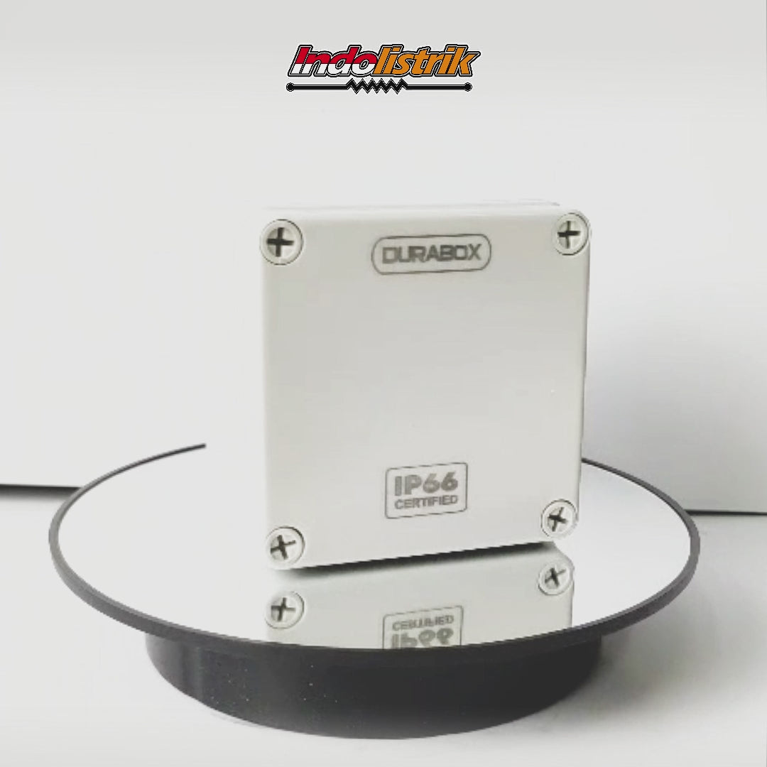 ABS Junction Box Plastik 100x100 x 75 mm Abu-abu Durabox