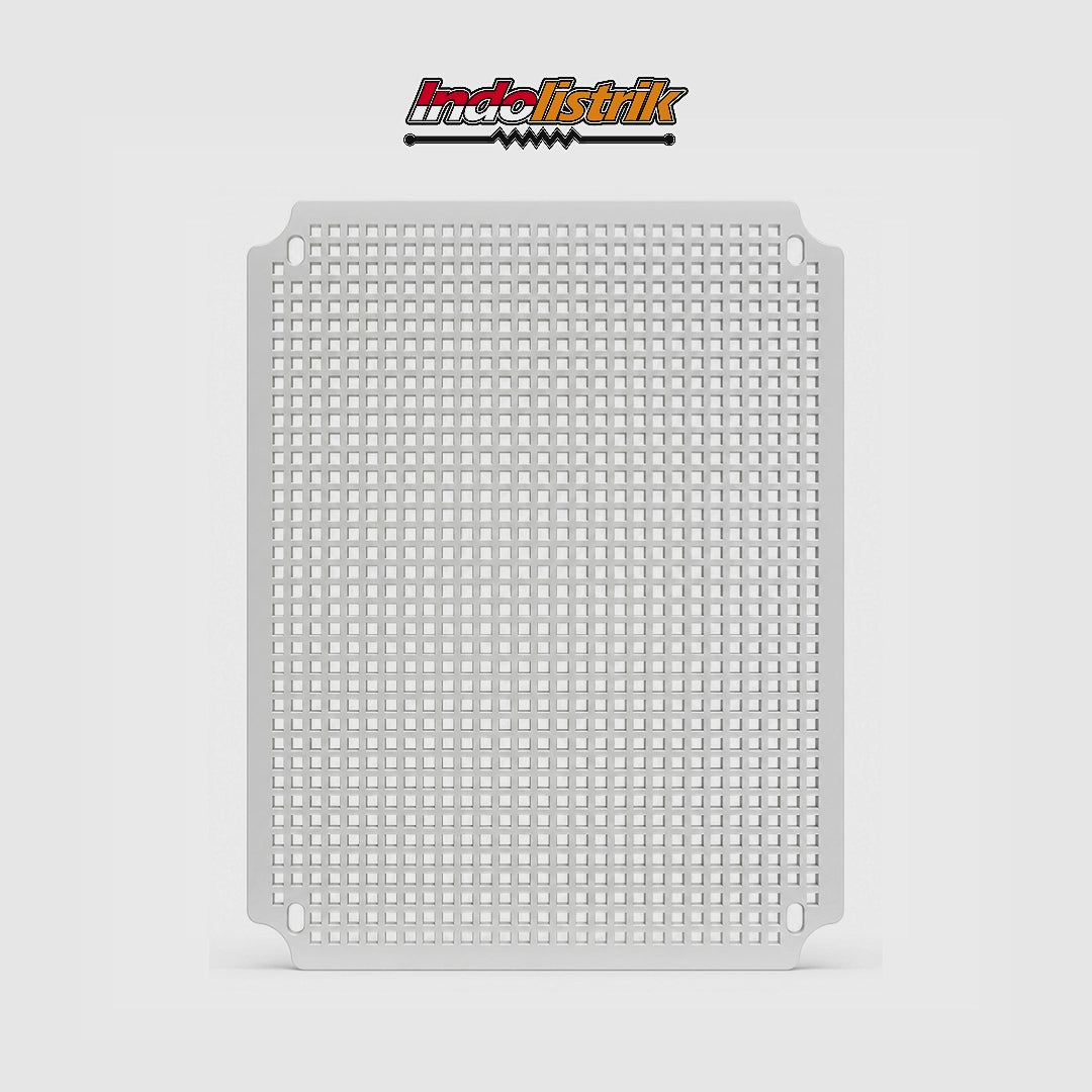 Durabox Tatakan Box Plastik 280x340mm Base Plate Dudukan Junction Box ABS Warna Abu Abu