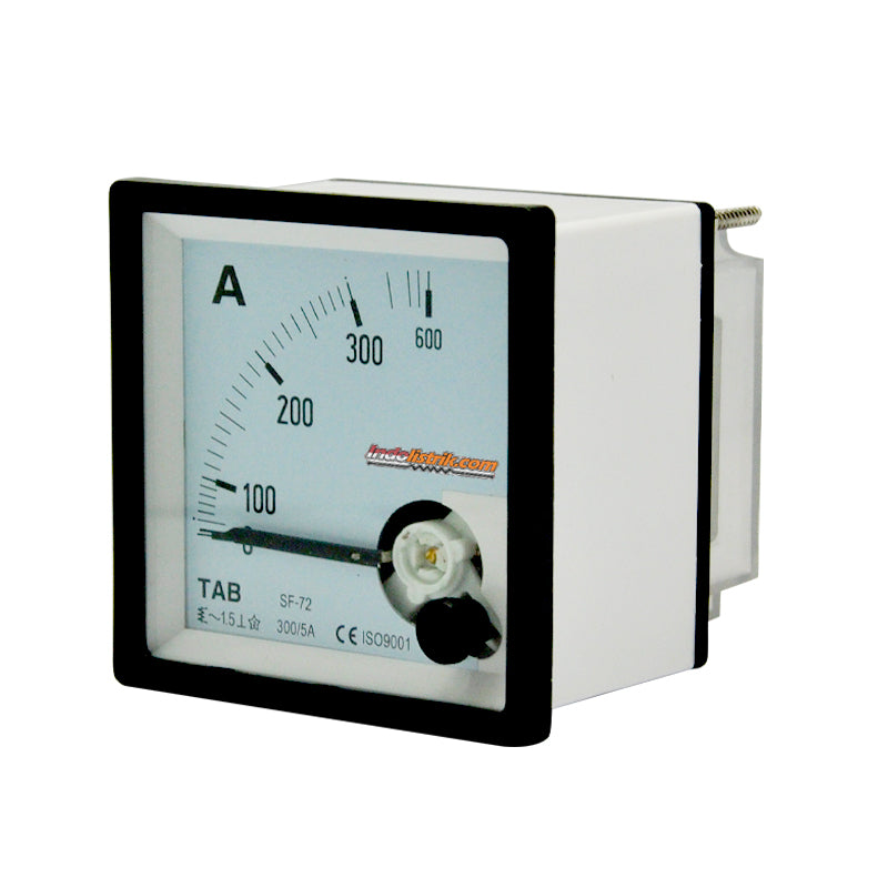 TAB Ampere Meter Analog 72x72 Via CT 300/5A