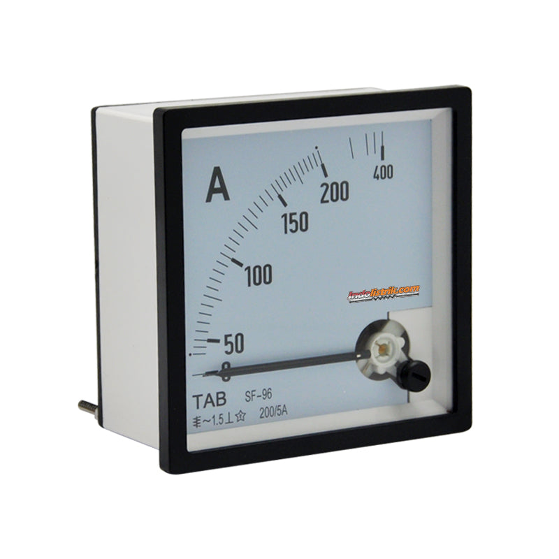 TAB Ampere Meter Analog 96x96 Via CT 200/5A