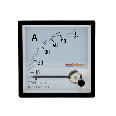 TAB Ampere Meter Analog 96x96 Via CT 50/5A