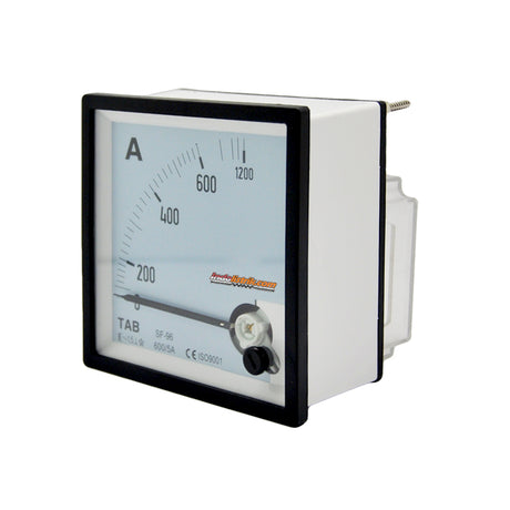 TAB Ampere Meter Analog 96x96 Via CT 600/5A