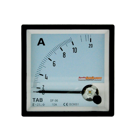 TAB Ampere Meter Analog Direct 96x96 10A