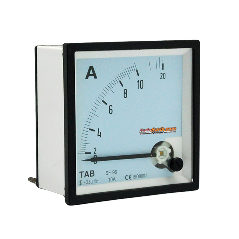 TAB Ampere Meter Analog Direct 96x96 10A