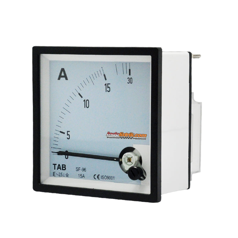 TAB Ampere Meter Analog Direct 96x96 15A