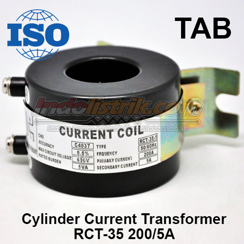 TAB Cylinder Current Transformer RCT-35 200/5A