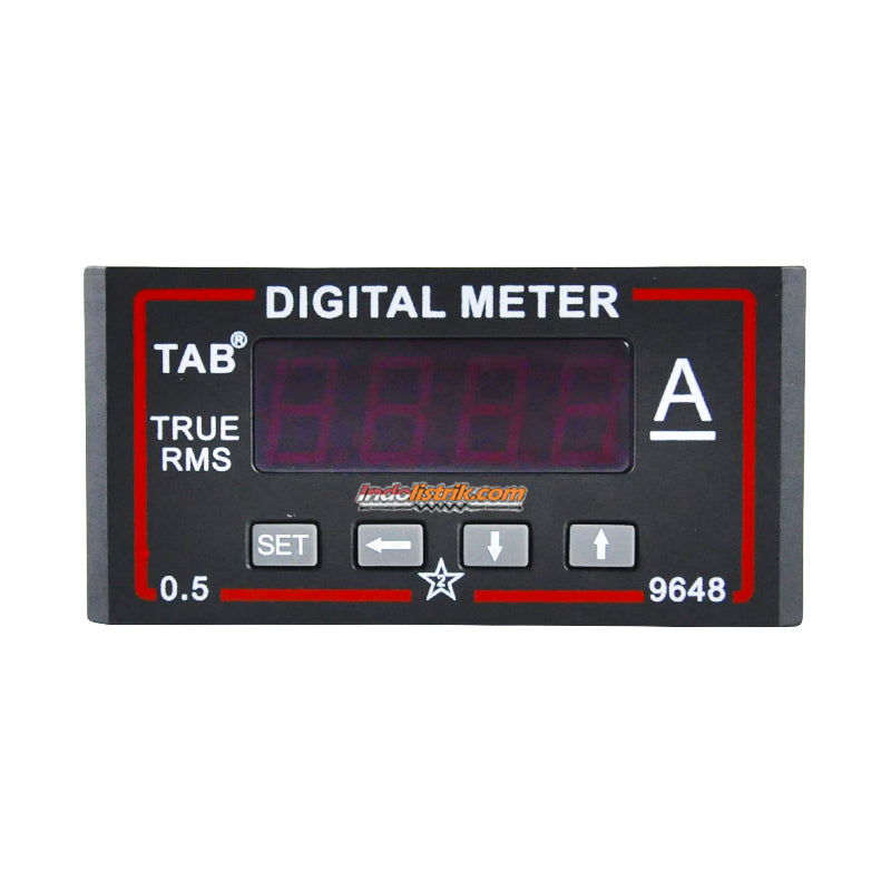 TAB Ampere Meter Digital DC 96x48 via shunt 60mV