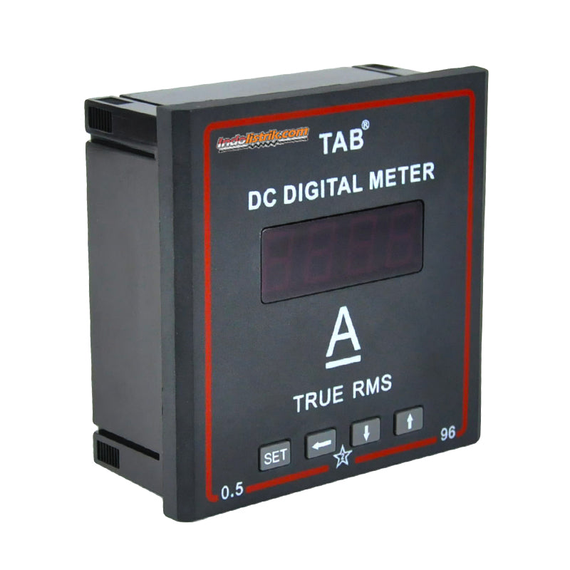 TAB Ampere Meter Digital DC 96x96 via shunt 75mV