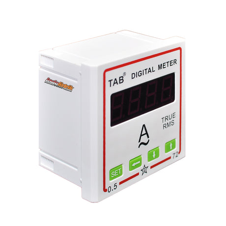 TAB Digital Ampere meter 72x72 via CT /5A Putih