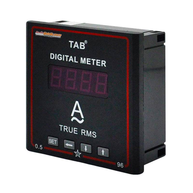 TAB Digital Ampere meter 96x96 via CT /5A