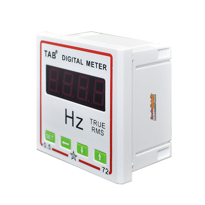 TAB Digital Frekuensi meter / HZ Meter 72x72 30-99Hz Putih