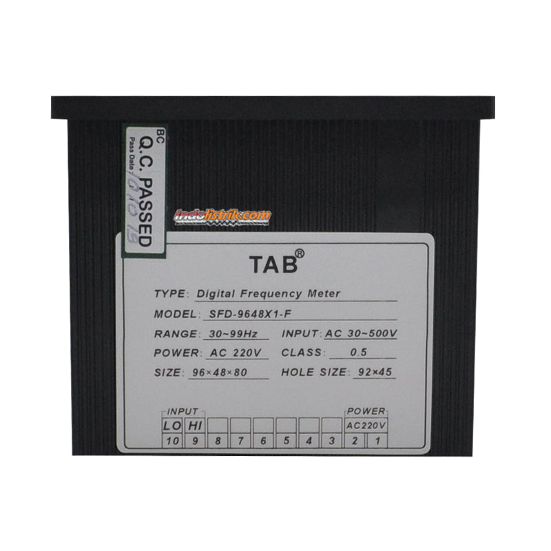 TAB Digital Frekuensi meter / HZ Meter 96x48 30-99Hz