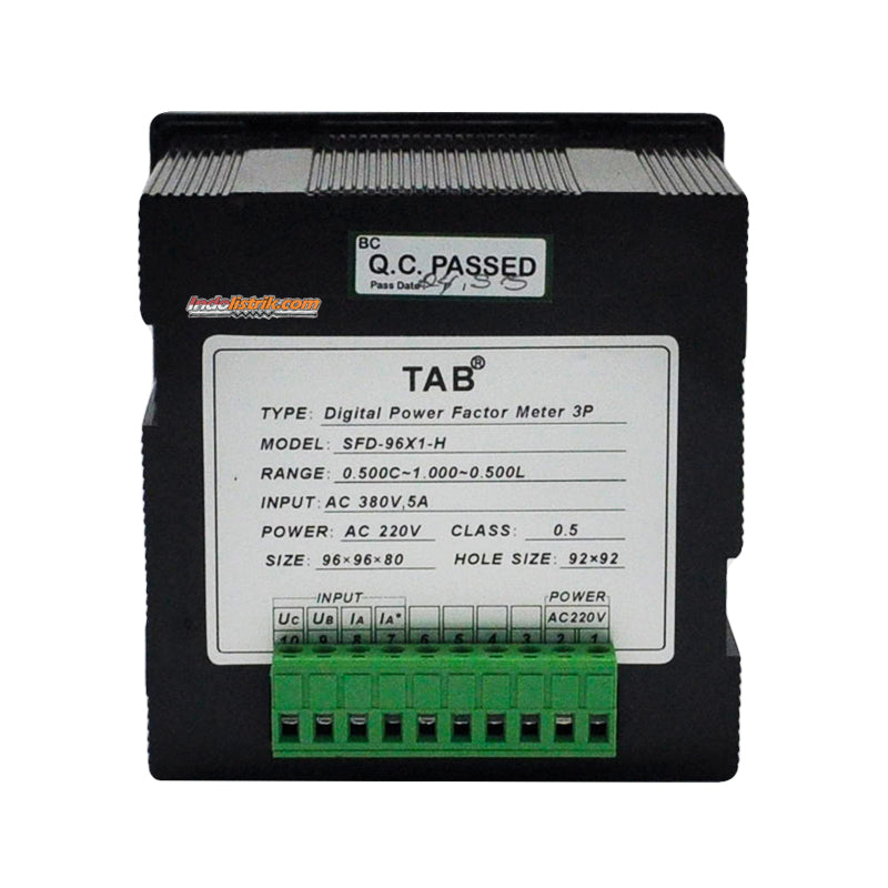 TAB Digital Power Factor / cos phi meter 96x96