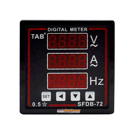 TAB Digital Multi meter 72x72 VAF 1phase