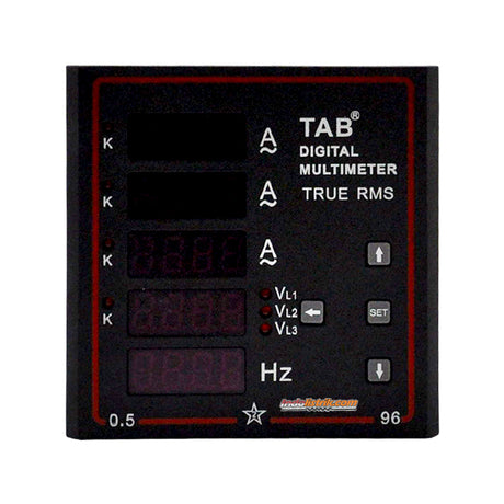 TAB Digital Multi meter 96x96 VAF 3phase