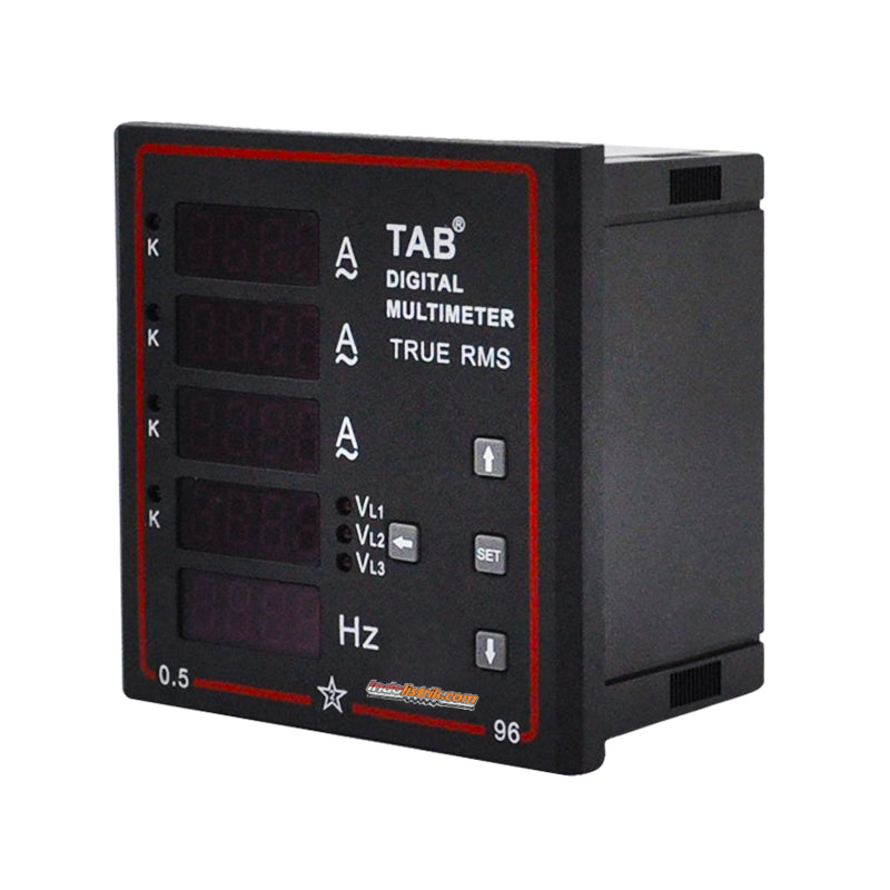 TAB Digital Multi meter 96x96 VAF 3phase